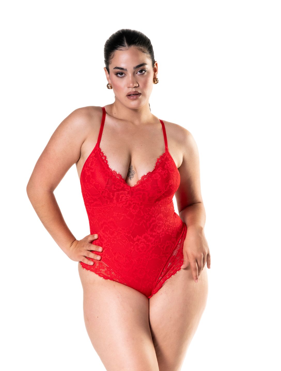 Shapewear Laced Bodysuit - XYRIS