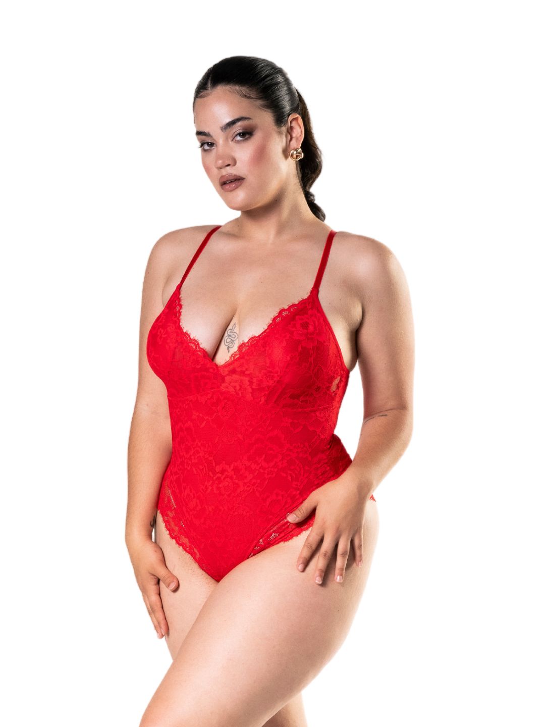 Shapewear Laced Bodysuit - XYRIS