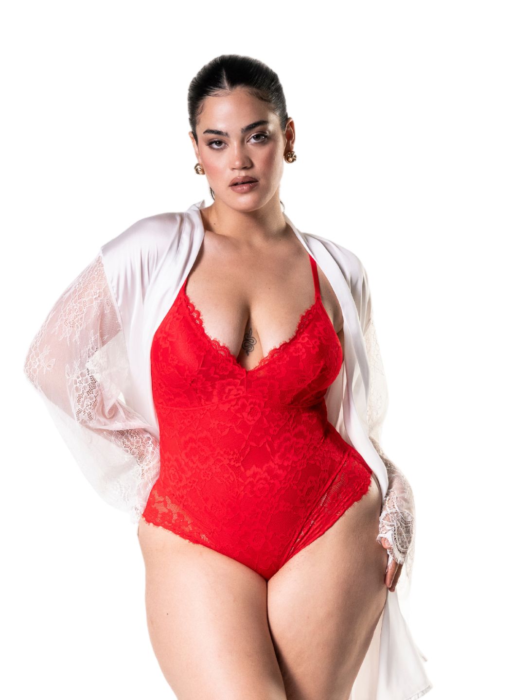 Shapewear Laced Bodysuit - XYRIS