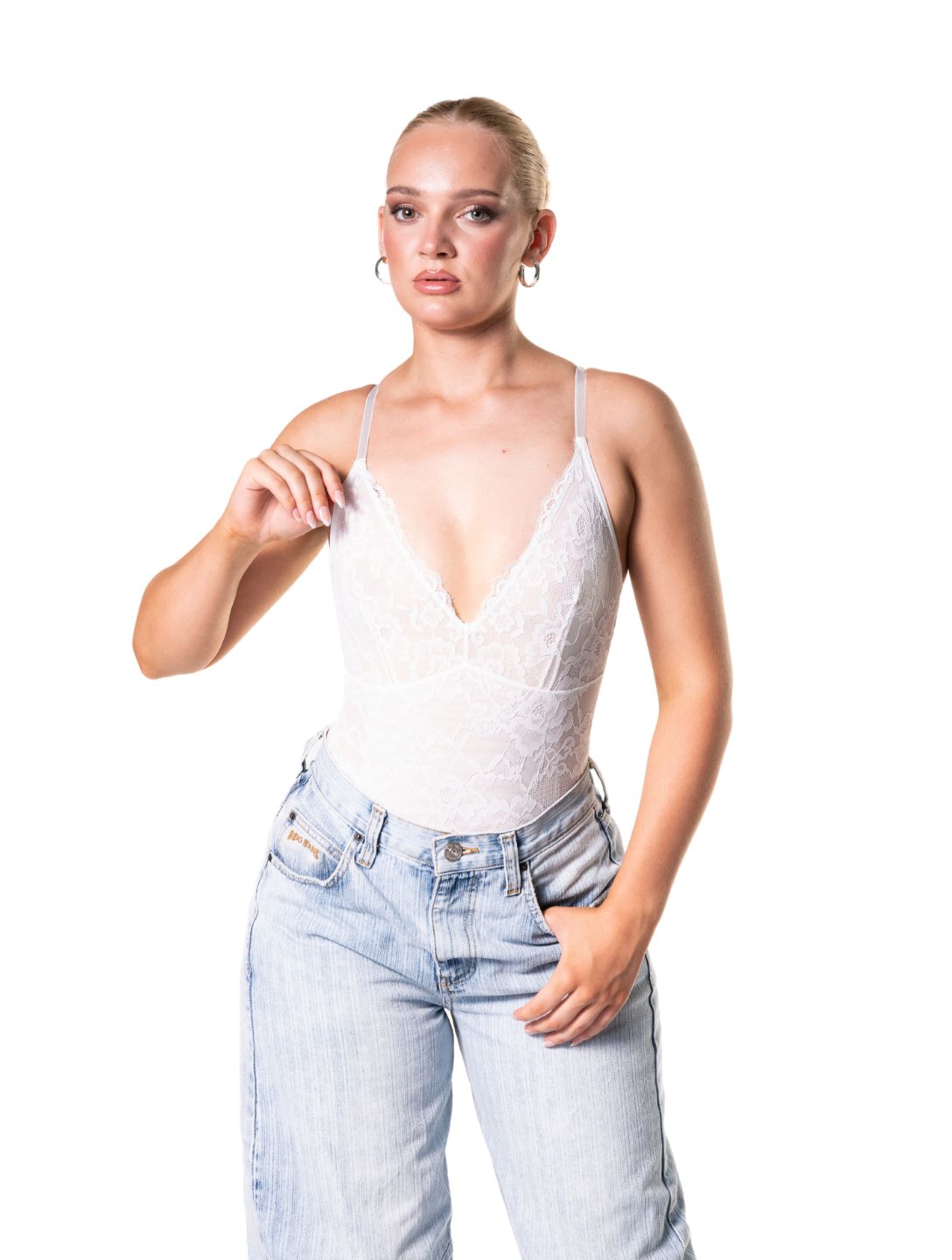 Shapewear Laced Bodysuit - XYRIS