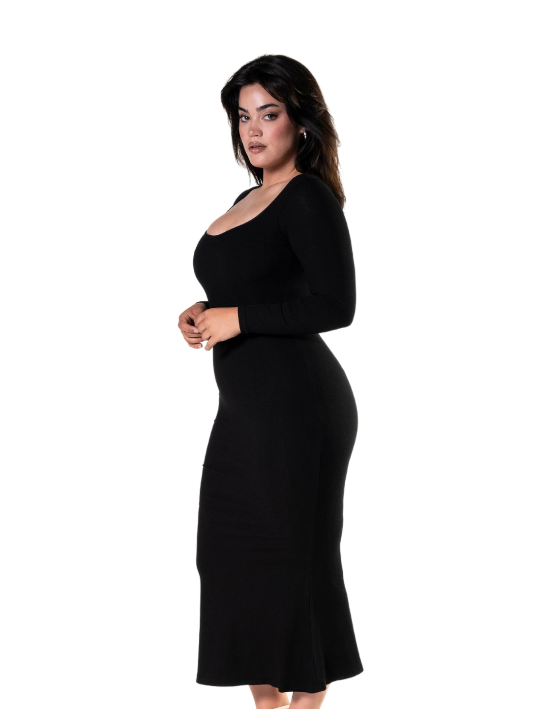 Long Sleeve Sculpting Shapewear Dress - XYRIS