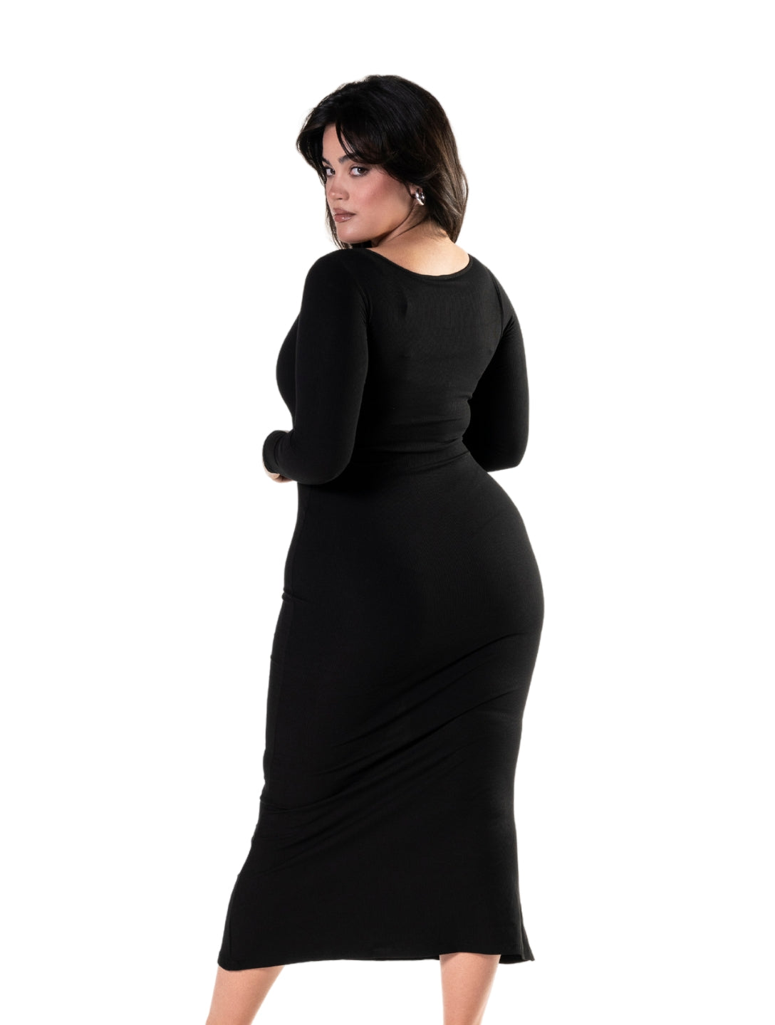 Long Sleeve Sculpting Shapewear Dress - XYRIS
