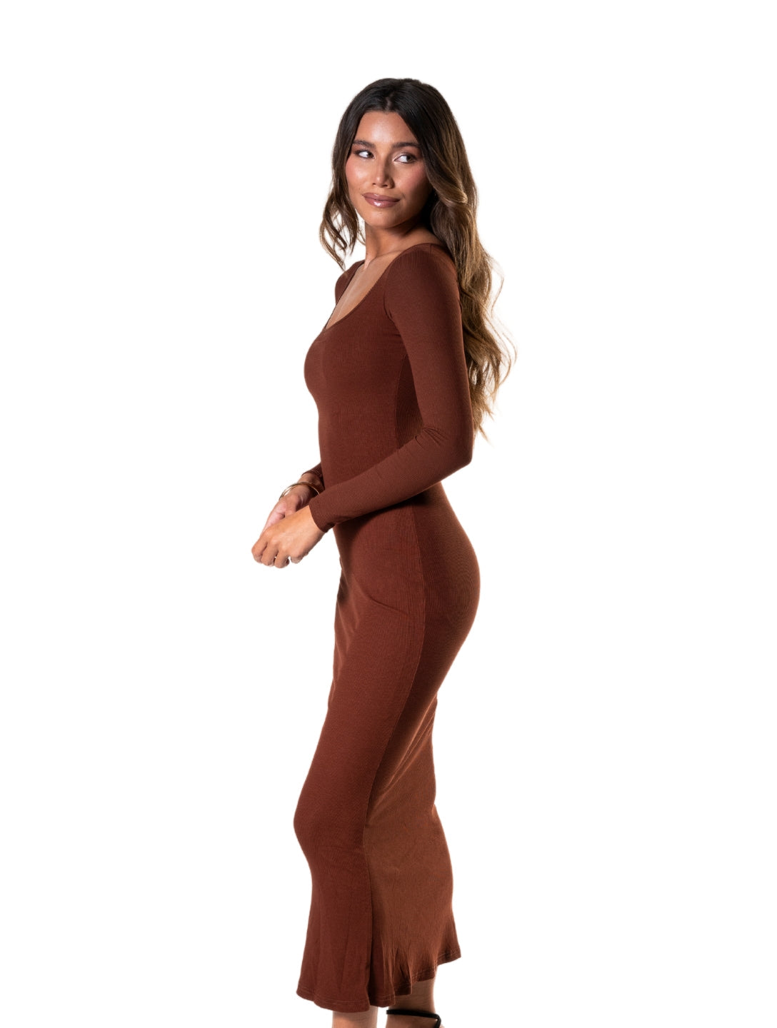 Long Sleeve Sculpting Shapewear Dress - XYRIS