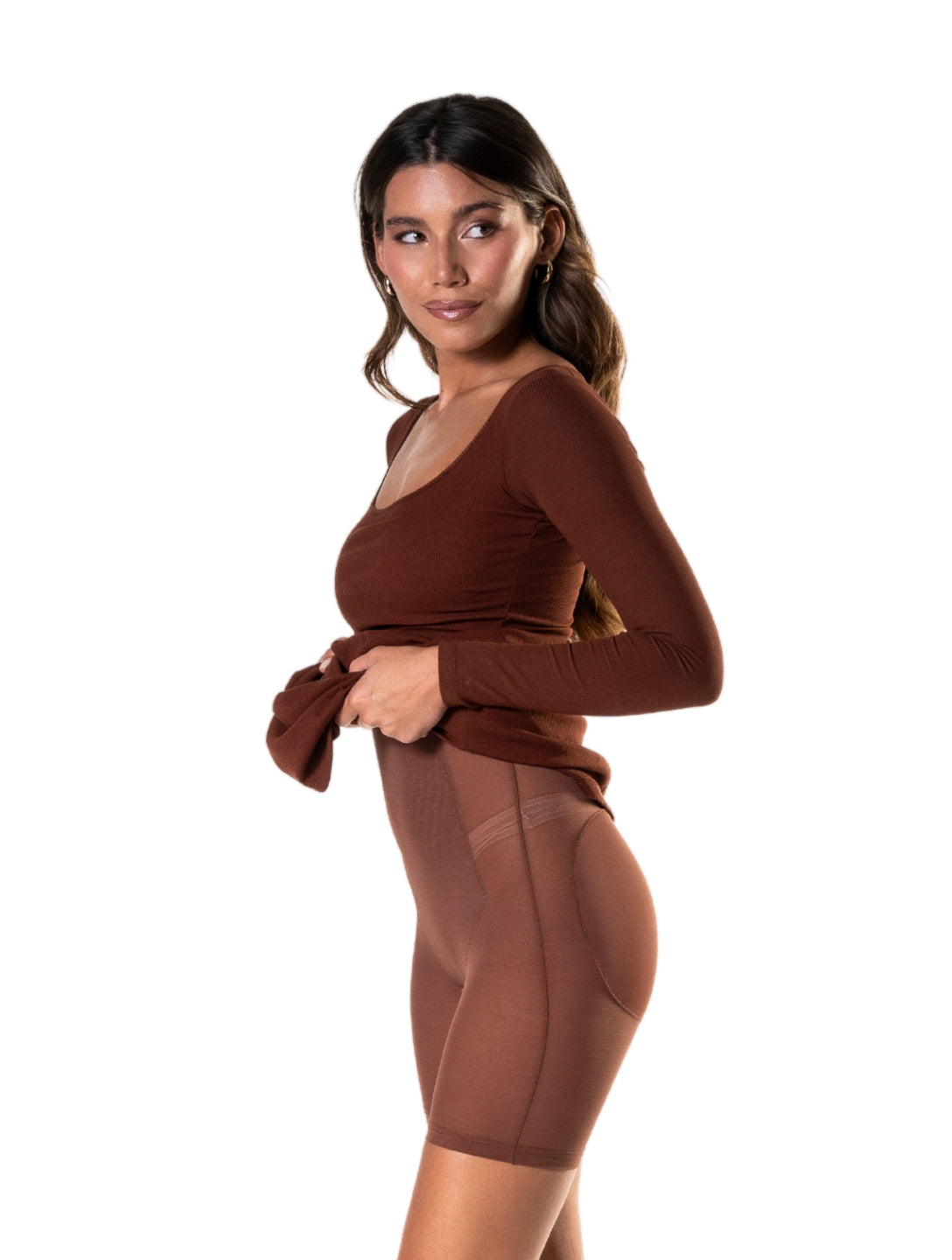 Long Sleeve Sculpting Shapewear Dress - XYRIS