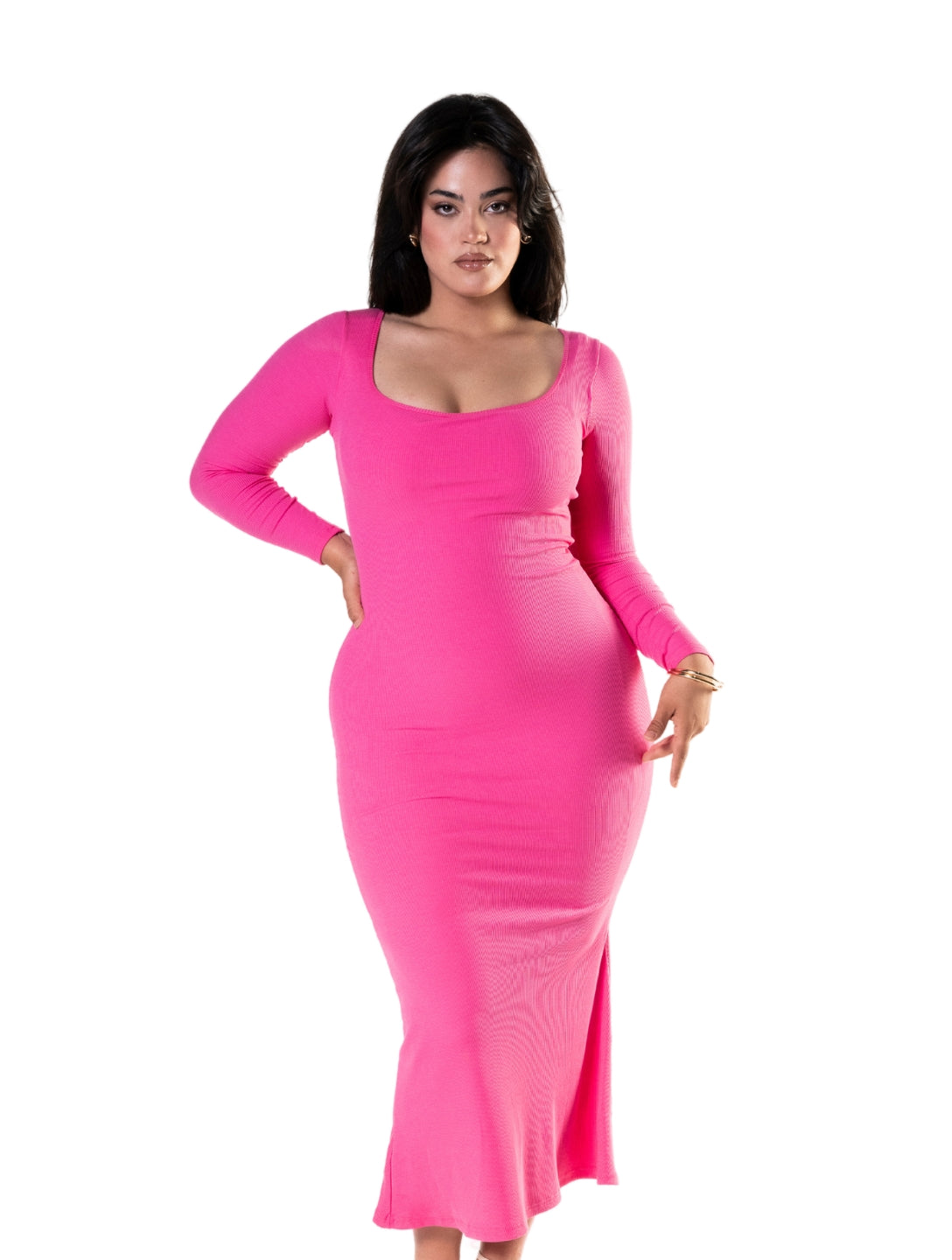 Long Sleeve Sculpting Shapewear Dress - XYRIS