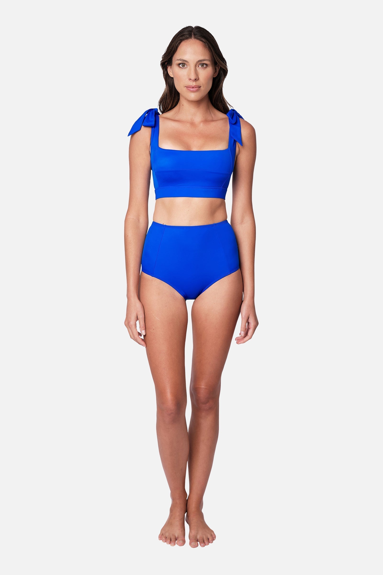 Classic Square Neck Bikini Bralette COBALT BLUE - XYRIS