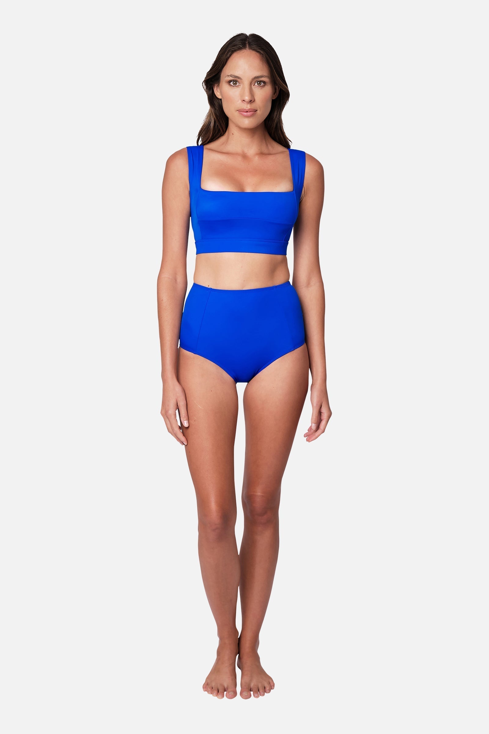 Classic Square Neck Bikini Bralette COBALT BLUE - XYRIS