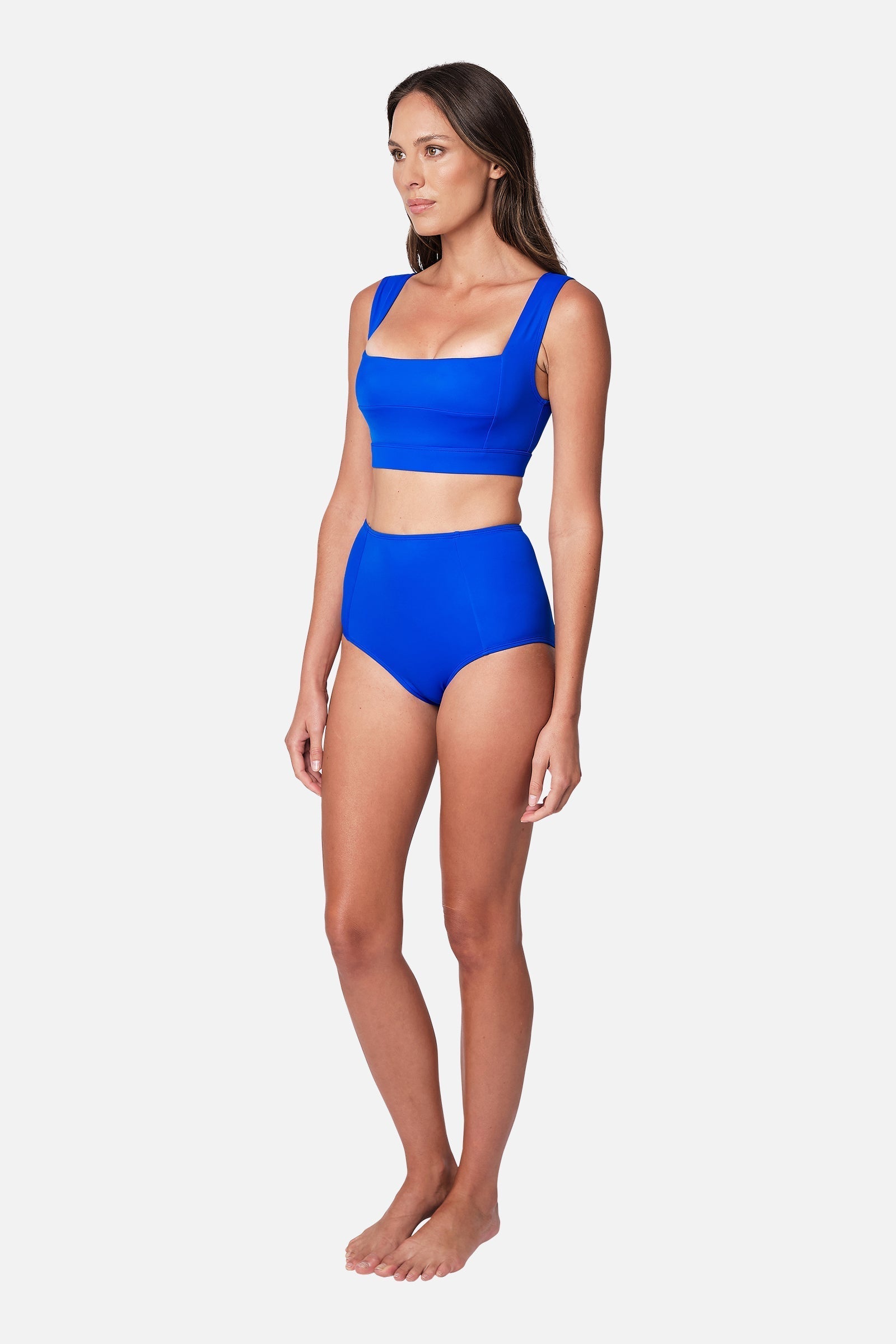 Classic Square Neck Bikini Bralette COBALT BLUE - XYRIS