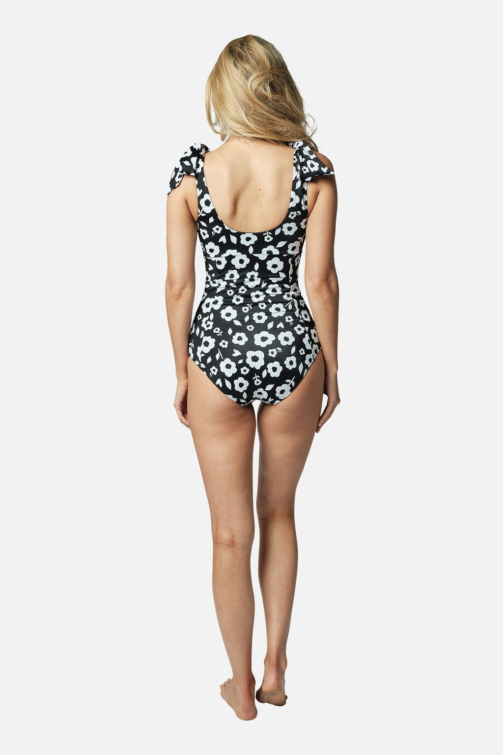 Classic Square Neck DAISY SILHOUETTE BLACK - XYRIS