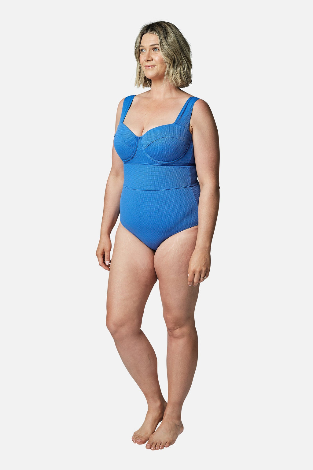 Original Bustier Balconette One Piece SKY BLUE TEXTURE - XYRIS